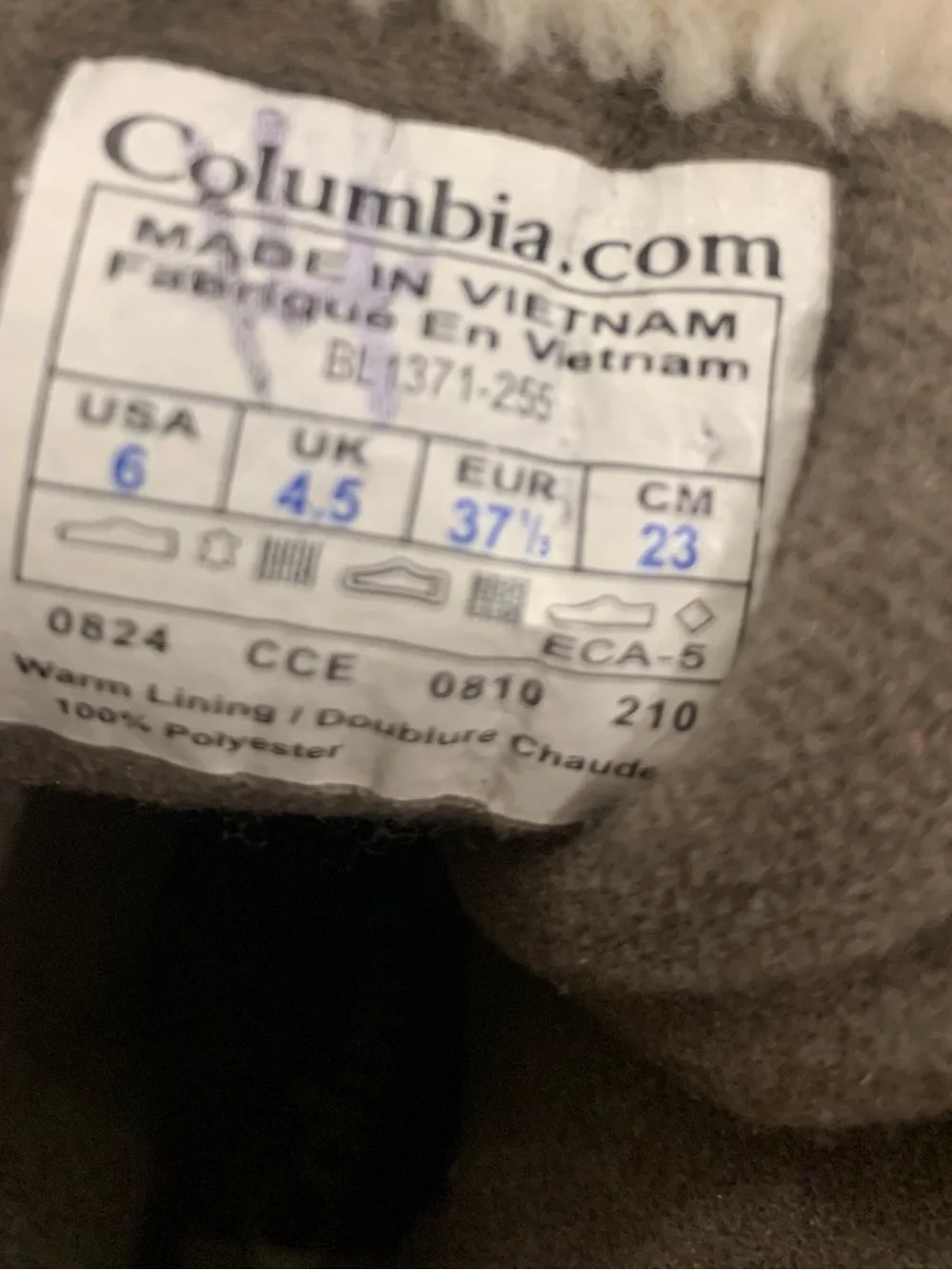 Columbia Snow Boots Sierra Winter Brown Waterproof Women’s size 6